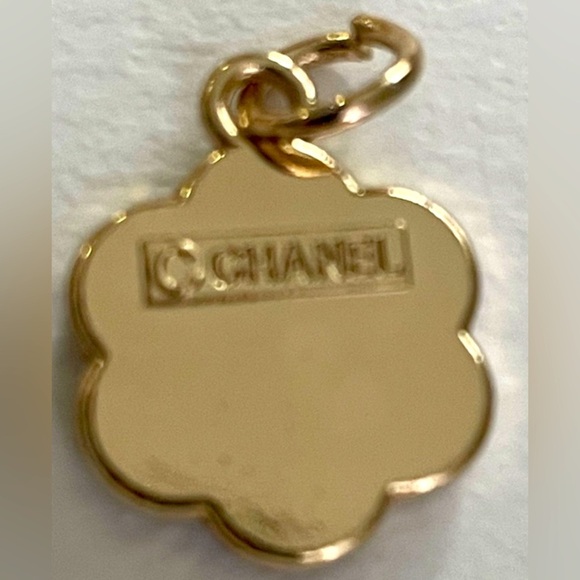 Two (2) CHANEL Stamped Zipper Pull Charms on Unbranded Keychain, EUC - Picture 7 of 8